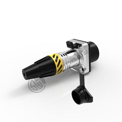 XLR  Audio Power Waterproof Socket Connector 5 Pin Microphone IP65