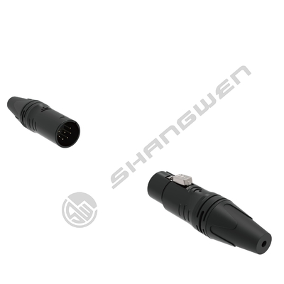 7-Pin XLR Audio Video Connectors Female Male Plug Socket Indoor Protection 7-Pole Industrial Electronics Accessories