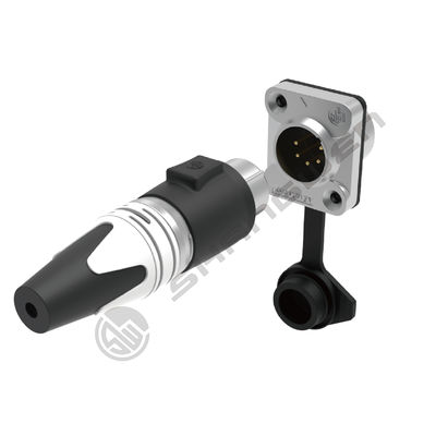 IP65 Waterproof Outdoor Audio Xlr 5-Pin Female Connector Microphone Amplifier Mixer Phantom Power Cable Xlr Connector Microphone