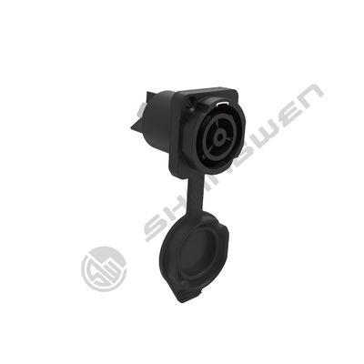 Strong Contact Stability Outdoor Audio Video Power Connection 3 Pin Led Plastic Female Connector