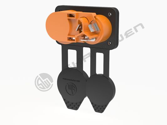 IP65 Outdoor Triple Core 2-in-1 Electrical Connection Lockable PowerCON TRUE1 Chassis Connector with Male Female Pins