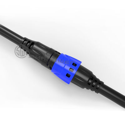 Environmental M19 Male Plug 3 Holes 9 Pin Industrial Connector With CE FCC