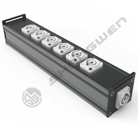 6-Channel PowerCON Outdoor Power Distribution Equipment PowerCON 4 6 Sockets IP44 Level Copper Contact Audio Output