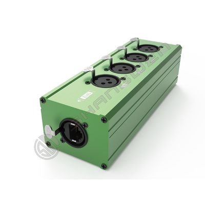 Audio DMX Network Cable Extender MAXIMON 4 Channel  with RJ45 to 4 XLR Male Female Extender Box