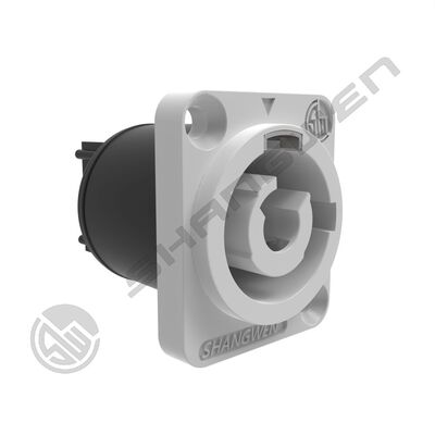 Industrial Waterproof Circular Power Connector Electrical Powercon