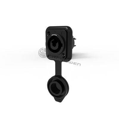 250v 20A IP65 Black Powercon Chassis presa del connettore impermeabile per schermo a LED