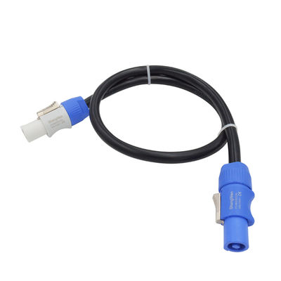 Collegatori di fili di potenza blu Industrial Powercon Plug Wiring Harness