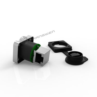 Rj45 Femminile Ethernet Chassis Connector Industriale IP65 impermeabile
