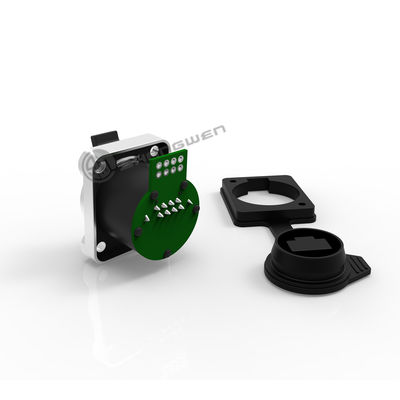 Connettore montato su pannello femminile personalizzato connesso industriale Rj45 IP65