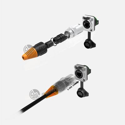 Segnale Rj45 connettore impermeabile Ethernet connettore maschio femmina