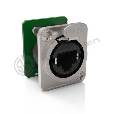 Connettore di telaio Rj45 Ethernet interno, presa D, pannello di forma CAT5\6