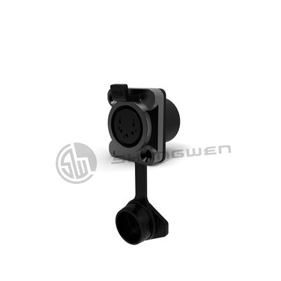 XLR  Audio Power Waterproof Socket Connector 5 Pin Microphone IP65