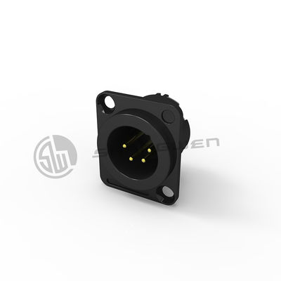 4 pin XLR Connector Socket Maschio connettore elettrico Tipo D Forma