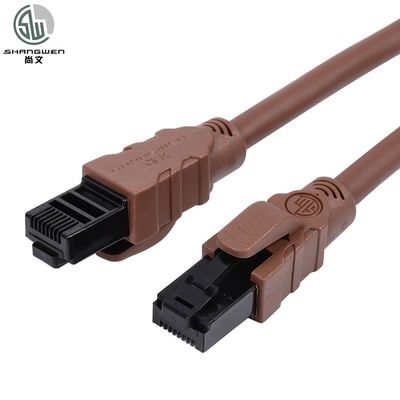 Flessibile Cat6a Cat6 Ethernet Soft Patch Cable 24awg Antifreeze Engineering Level UTP Cable