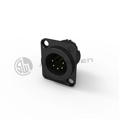 Accessori per connettori femminili a forma di D IP67 in nero/giallo Pacchetto di 10 pezzi