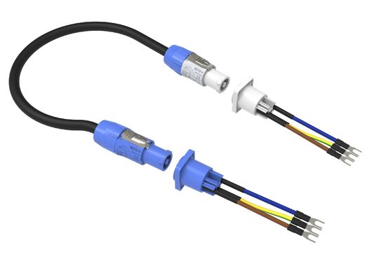 250v AC Powercon Connector Female Socket Connector Ip44 per display a LED
