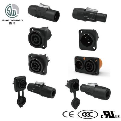 Connettore di presa maschile 3Pin 250V Speakon per accessori elettronici industriali