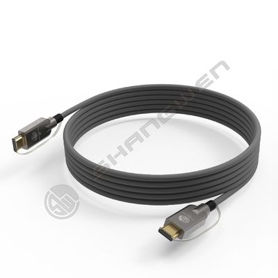 2.1 HD Link Port Fibra ottica cavo TPU Shell Acciaio inossidabile 304 tubo blindato Silicio linea chip 4K 60Hz 8K 144Hz OD 6.0mm