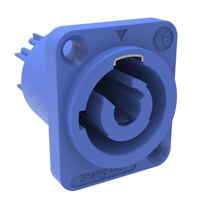 Display a LED Poweron Connettore audio presa 20A Blu 3 montatura del pannello femminile IP44