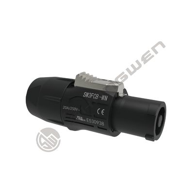 3 pin maschio femmina Powertrue connettore elettrico impermeabile esterno 3 pin Power impermeabile AC connettori ad alta capacità di corrente bloccabile Triple Core 20A 500V True IP65 connettore impermeabile