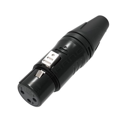 Connettore XLR maschio a 3 pin impermeabile DMX con filettatura, connettore audio video femmina per esterni