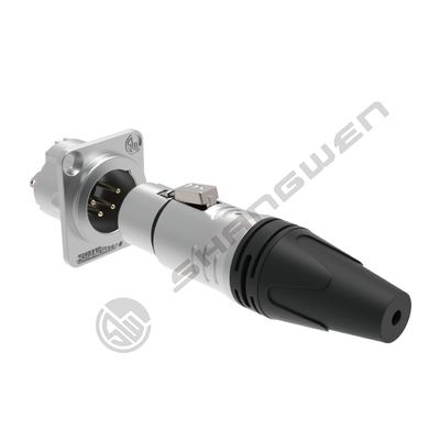 Audio Protezione IP40 connettore XLR per cavo DMX wireless a 4 poli in elettronica industriale