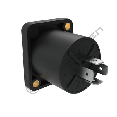 Altoparlante Rettangolare Pannello 2 Fori Montaggio Terminale a Saldare HPC 4 Pin Speakon Connettore Jack Femmina Audio Connettore Audio