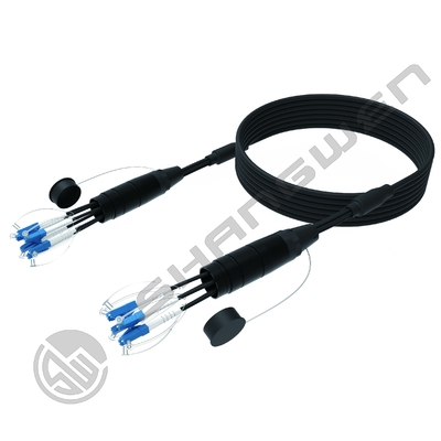 LC SC FC Cavi di comunicazione TPU impermeabile LC-LC singolo modulo blindato PDLC Fibra ottica Patch Cable bobina 4/6/8 Core