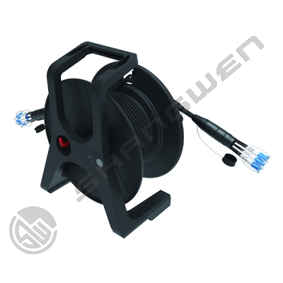 Nero 4/6/8 Core Esterno Corazzato PDLC LC SC FC Monomodale 4Fibre 6Core 8 Fibre Opzione Metri Cavo Patch Bobina Tamburo