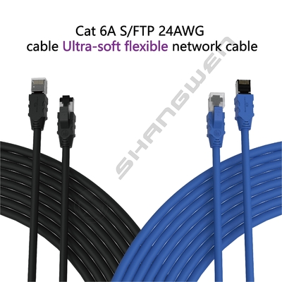 4P SFTP/FTP Antifreeze Flexible Soft Cat6 Cat6A Outdoor Cable Engineering Level UTP Cat6a Network Cat6A Cable 24awg