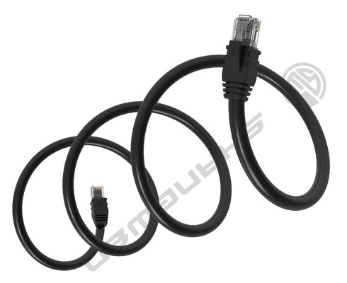 Cavo di rete patch cord Cat5e UTP nero 26awg, 4 coppie, cavo LAN Cat5e