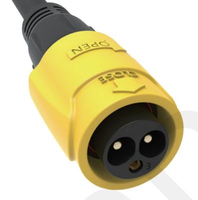 M19 Series Push-pull Self-locking Yellow Connection Industrial 3 Pin Female Male Plug  Power Connector