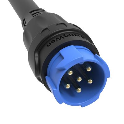 M19 Series Push-pull Self-locking Connection Industrial 6 Pin Male  Female Plug Power  Connector