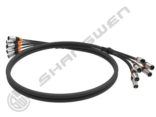 6 Channel 6 Port Hybrid Snake CAT6 SFUTP Solid Network Data LED Screened Cable for Communication Multi-Channel Ethercon Cable