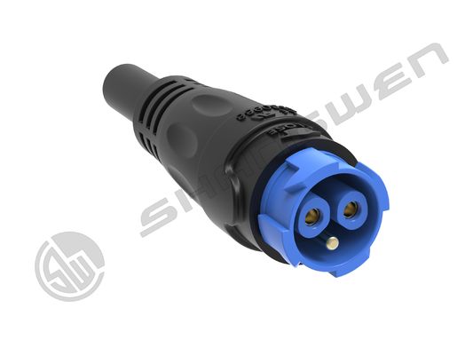 Push-pull Self-locking Waterproof Connector M19 Waterproof Aviation Plug Quick Plug  Blue Industrial M19 Male Female 3 Pin