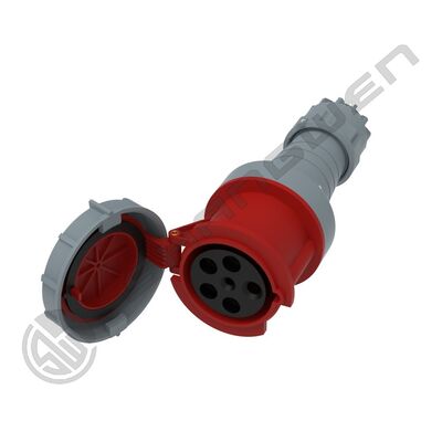 Presa industriale CEE IP67 con spina maschio femmina, accoppiatore impermeabile a 5 pin 63AMP IEC CEE, spina 63A 5p 6h IP67