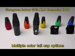 XLR Audio Power Waterproof Socket Connector 3 pin Microfono IP65